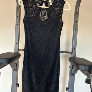 Elegant Black Lace Dress